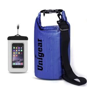 Unigear Dry Bag Waterproof Floating with Waterproof Phone Case Blue 10L
